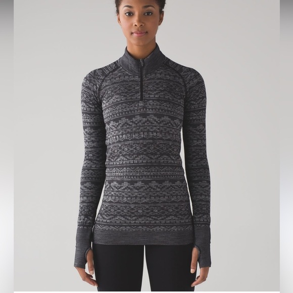 Lululemon Rest Less 1/4 Zip- Long Sleeve Pullover- Size 6 - Picture 2 of 12